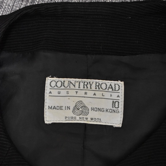 Country Road Size 10 | Round Neck Pure New Wool Cardigan Jacket Coat - Picture 4 of 6